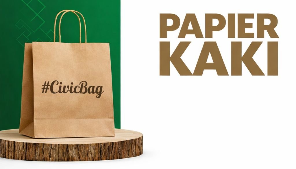 SAC EN PAPIER KAKI - Emballage responsable CivicBag