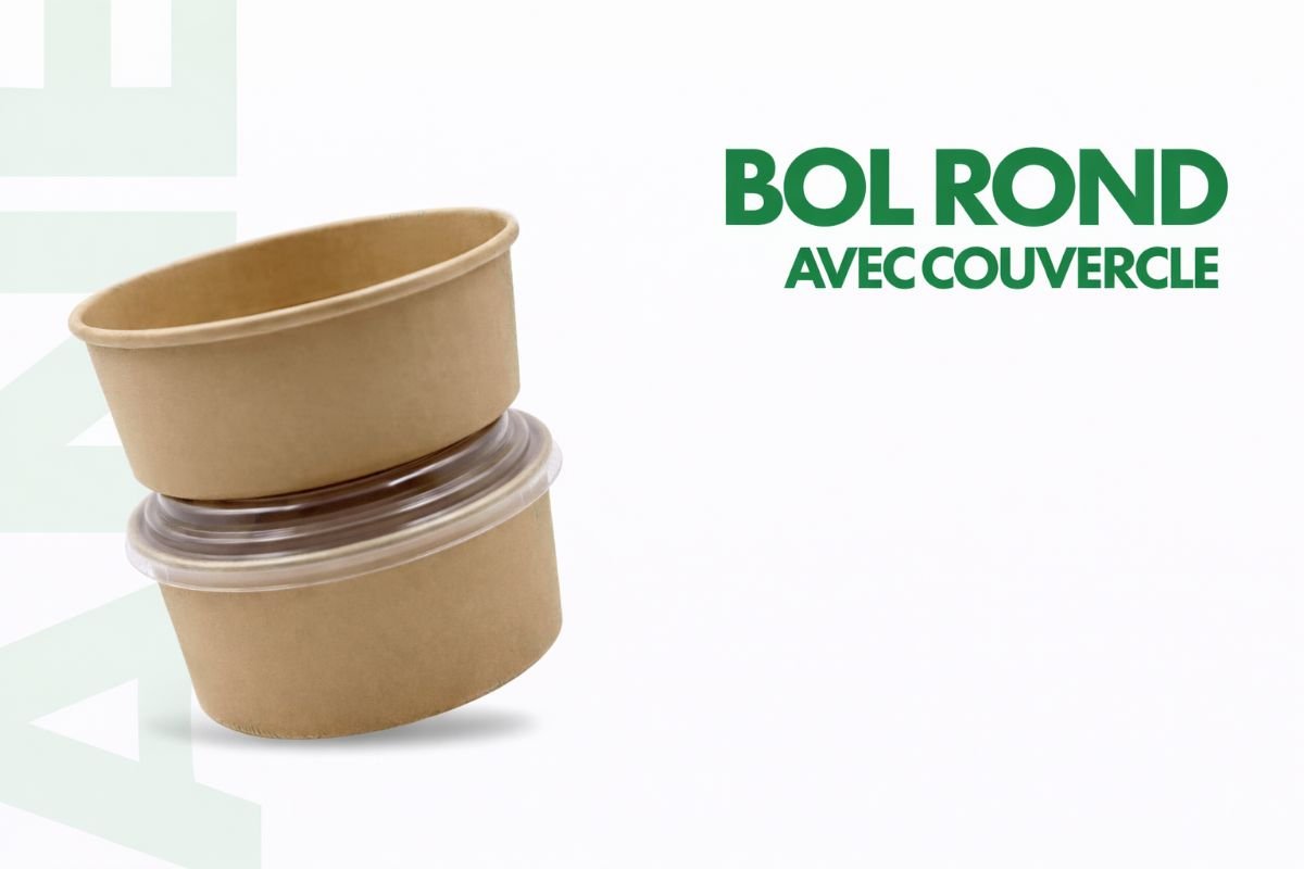 BOL ROND AVEC COUVERCLE - Emballage responsable CivicBag